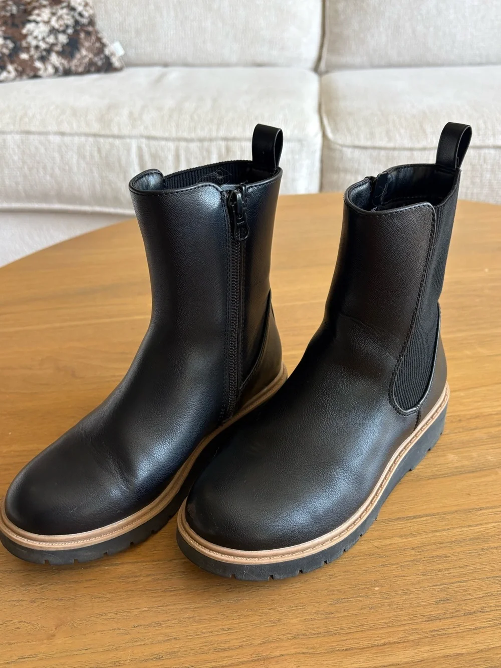 Art Class Girls’ Black Laurel Chelsea Platform Boots